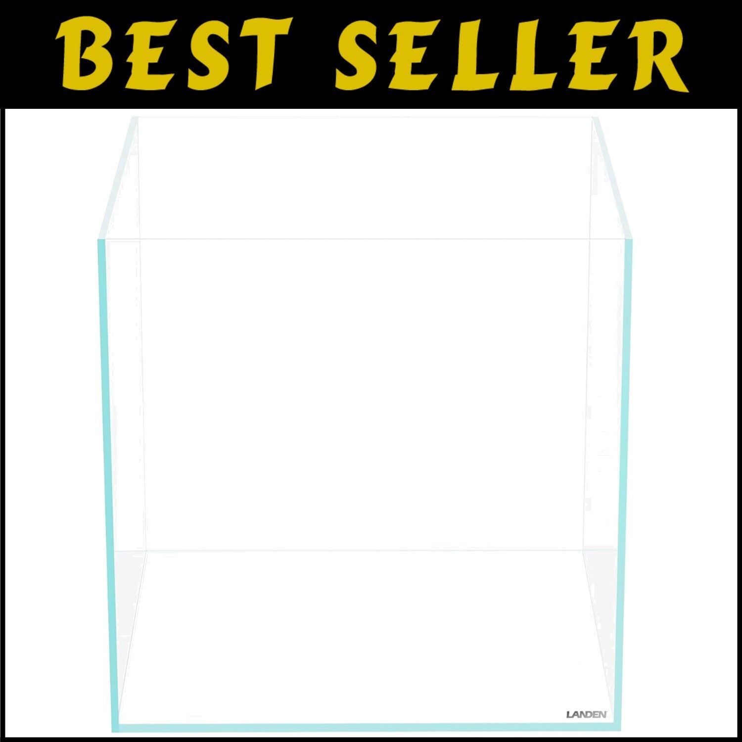 Sleek 36C 11.5 Gallon Rimless Aquarium - Low Iron Glass with Seamless Edges