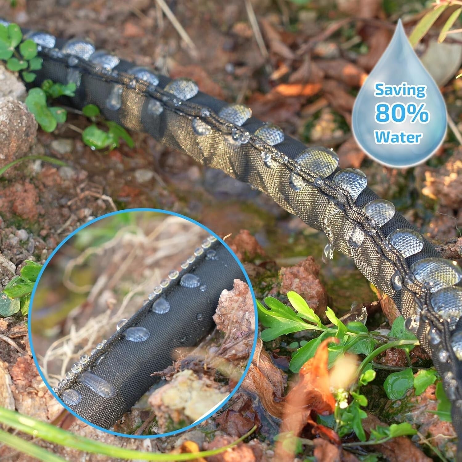 150 ft Flat Soaker Hose Set - Heavy Duty Drip Irrigation for Efficient Gardening