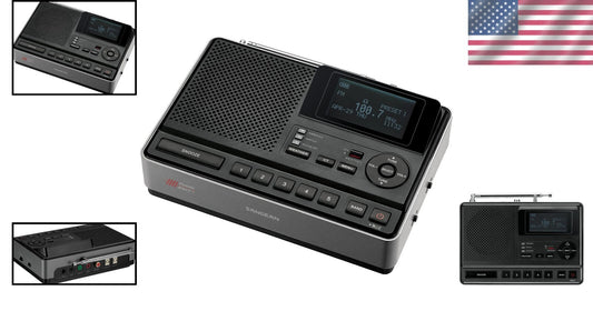 All-in-One NOAA Weather Alert Radio with LCD, Alerts & Auxiliary Connectivity