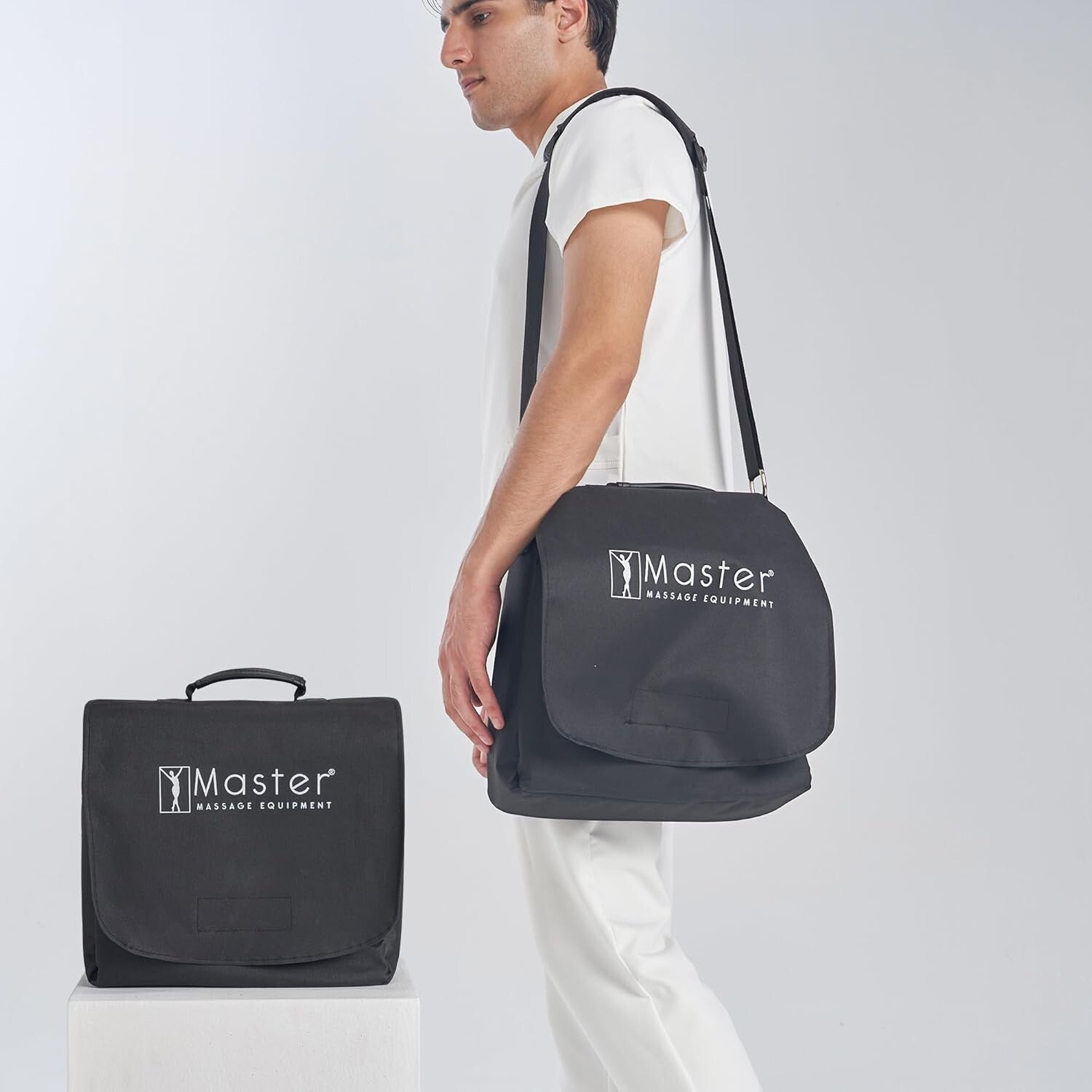 Portable Adjustable Mattress Massage Kit with Comfort Face Cushion - Royal Blue