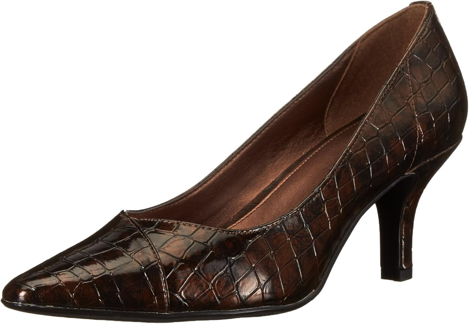 Chic Women's Bronze Pump with Lightweight Design - Comfort Fit, Size 8 X-Wide