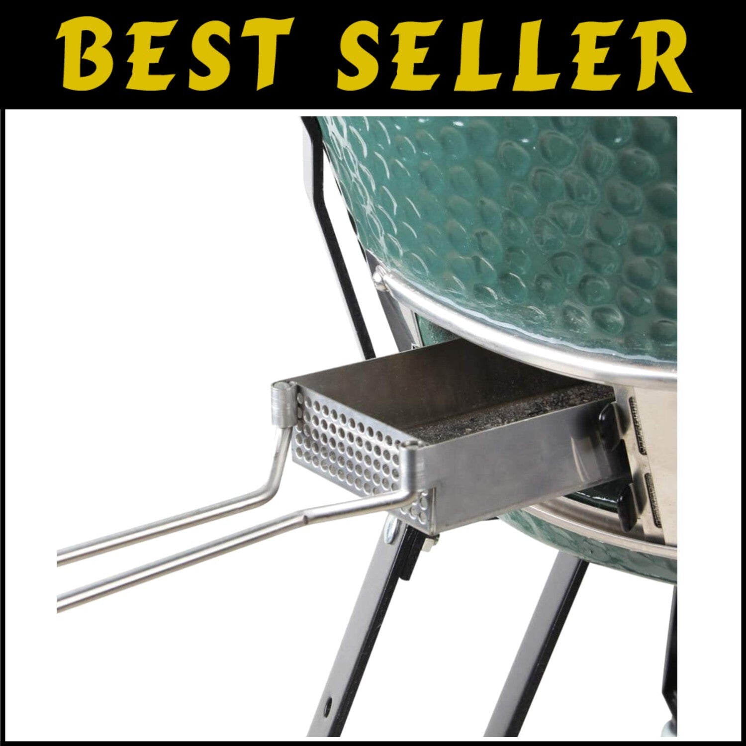 High-Quality Slide-Out Ash Drawer for Large Big Green Egg - Fits Pre-2022 Models