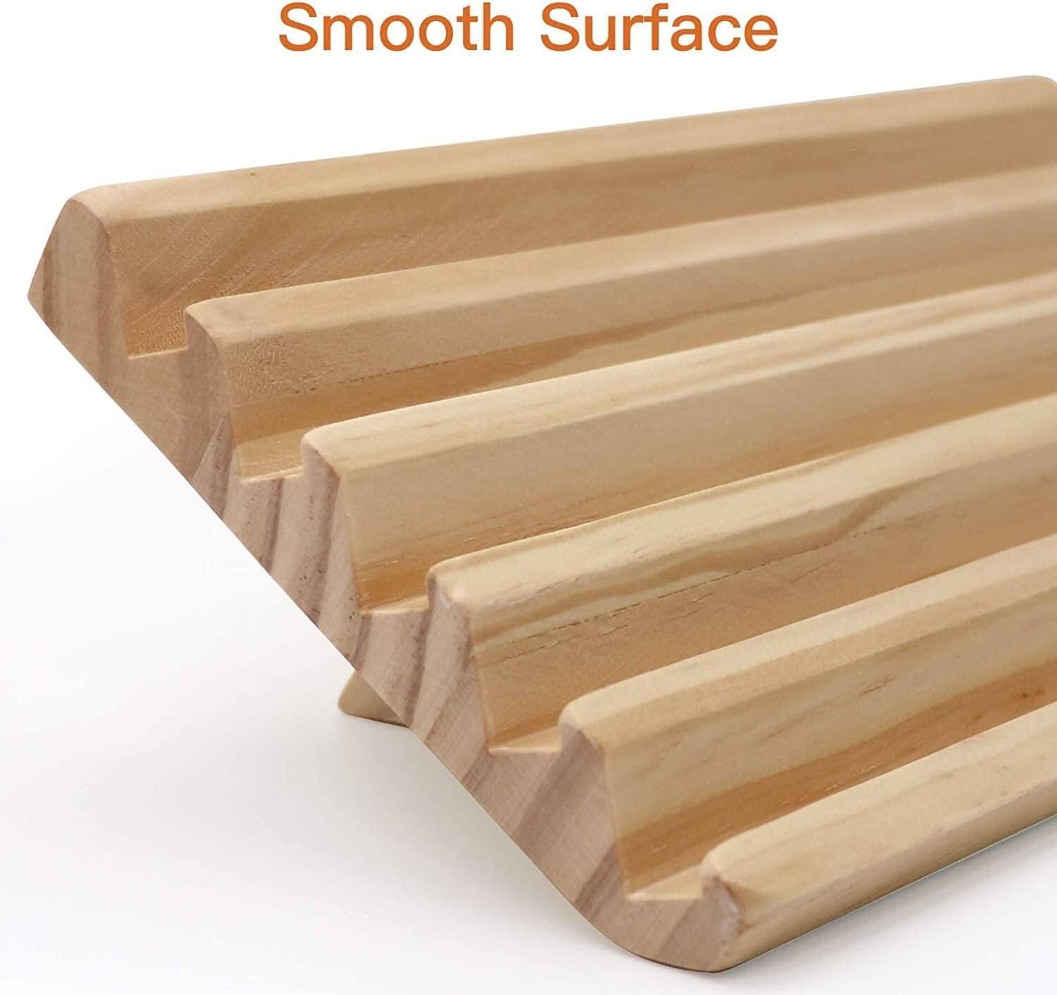 Set of 4 Wooden Domino Racks with Adjustable Stand - Ideal for Mexican Train