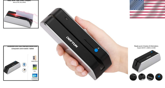 Bluetooth MSR-X6BT Magnetic Card Reader - Versatile Portable Device for Payments