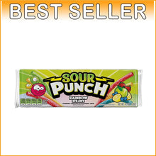 Load image into Gallery viewer, Vibrant Rainbow Fruit Flavor Straws - Chewy Sweet &amp; Sour Pack (4.5oz, 24 Count)
