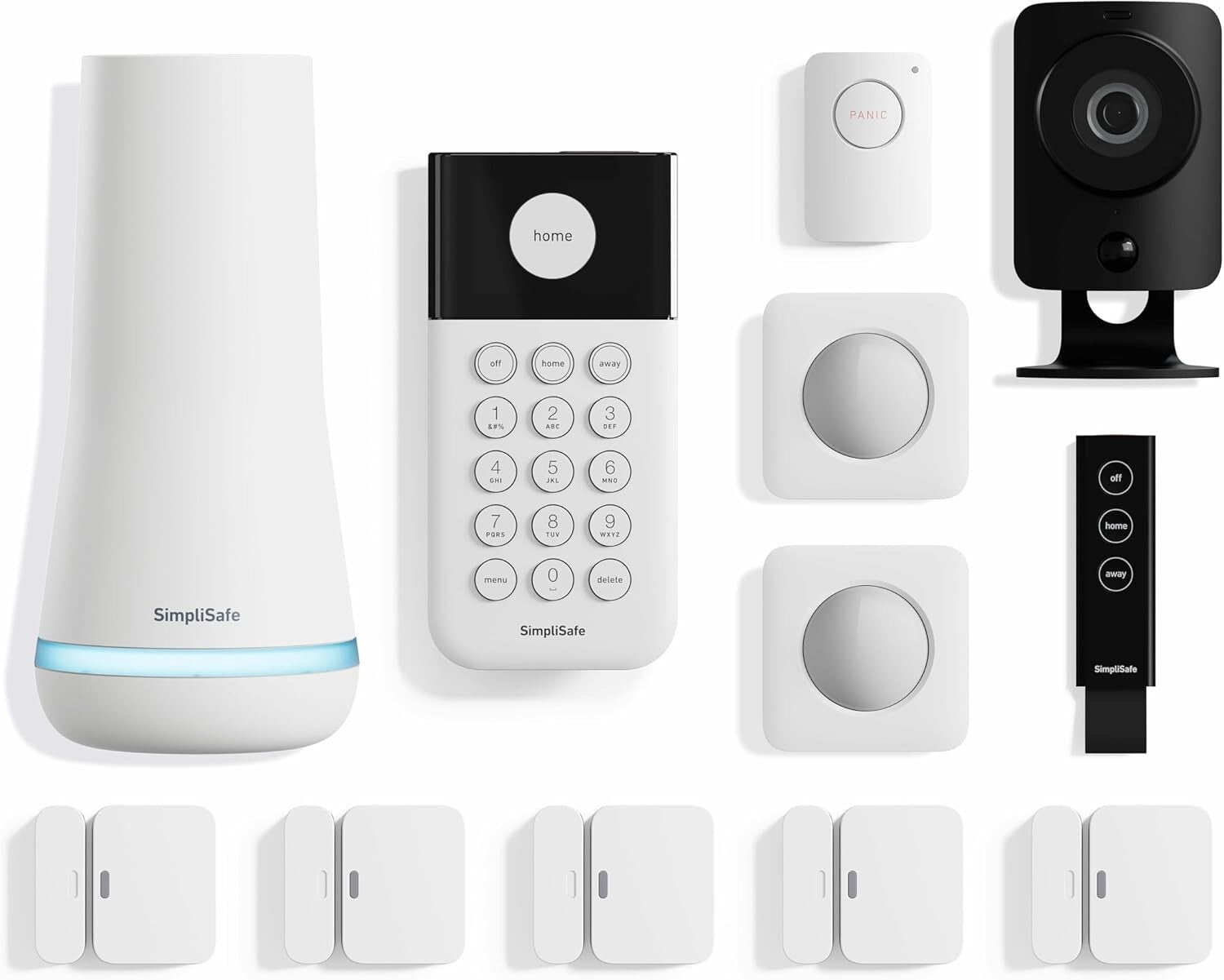12 Piece Wireless Home Security System with HD Camera - Optional 24/7 Monitoring