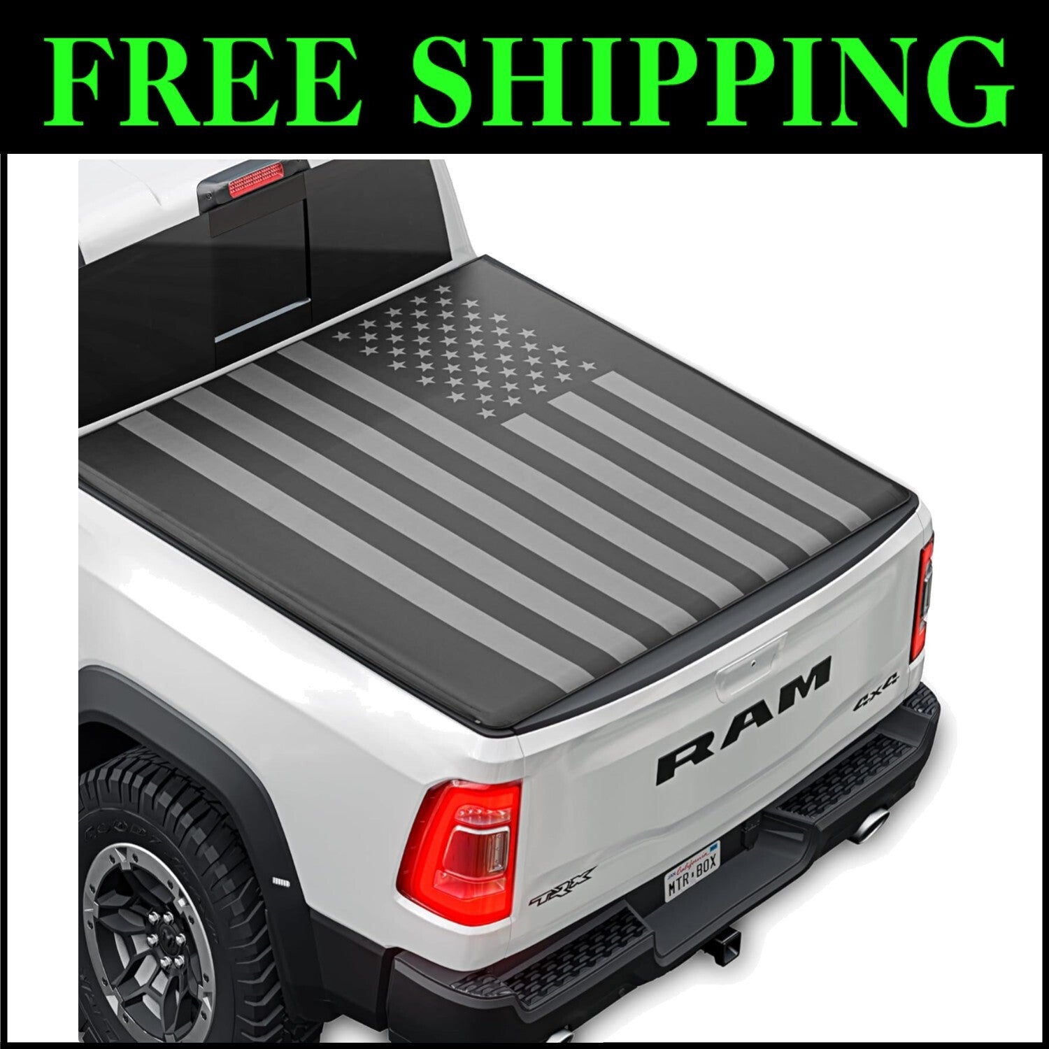 All-Weather Tri-Fold Bed Cover for 2009-2025 Ram 1500/2500/3500 - Easy Install