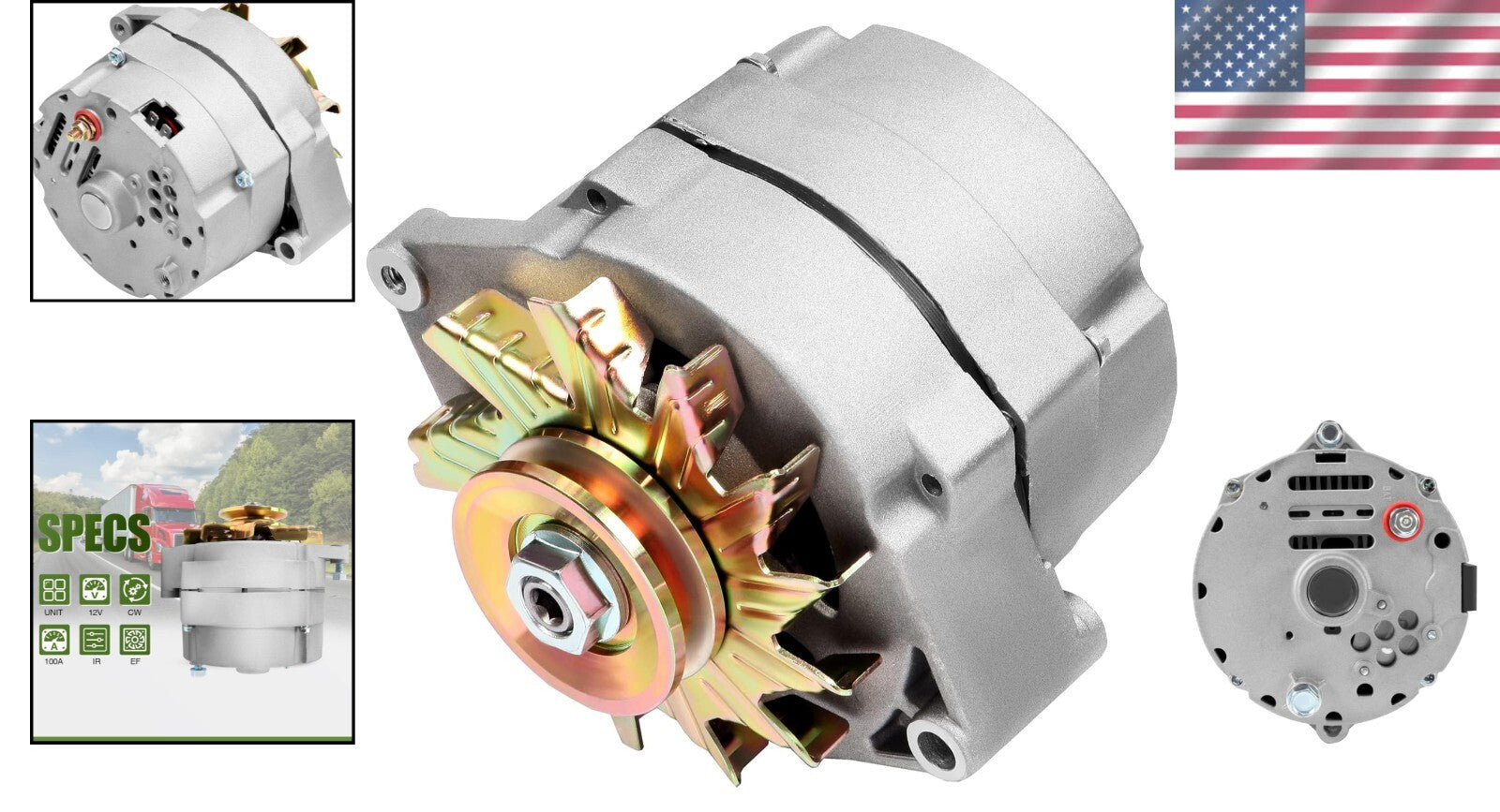 Reliable 105A Self-Exciting Alternator for Chevy - Easy Installation and Support
