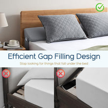 Load image into Gallery viewer, High-Density Foam King Size Bed Wedge Pillow - Grey Gap Filler with Pockets