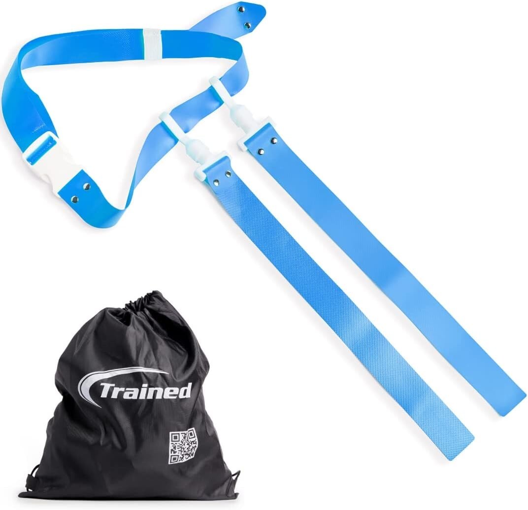 Flag Football Set for 10 Players - 10 Adjustable Belts with Quick-Connect Flags