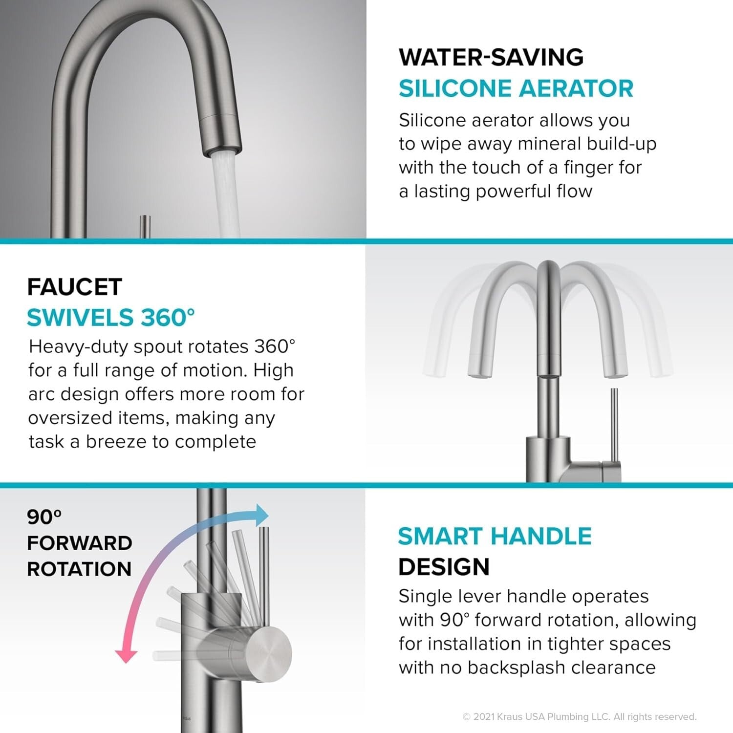 Spot-Free Single Handle Bar Faucet - Stainless Steel Finish for Easy Maintenance