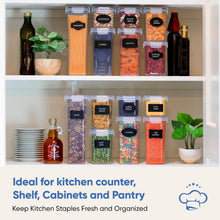 Load image into Gallery viewer, Eco-Friendly 24-Piece BPA-Free Storage Containers with Labels &amp; Measuring Spoon