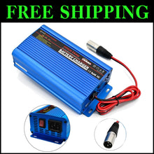 Load image into Gallery viewer, Compact 24V Automatic Smart Battery Charger with XLR Connector &amp; LED Indicators