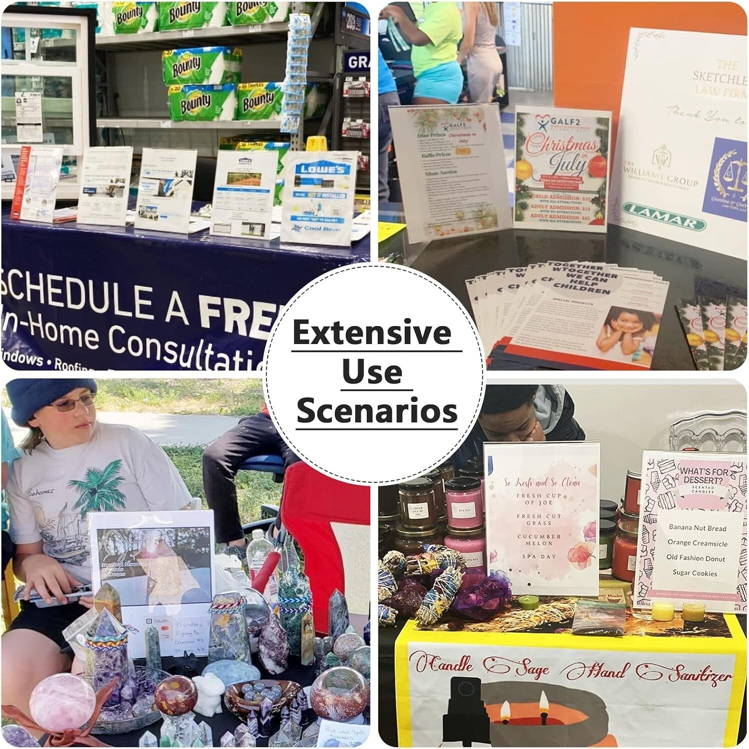 Durable Acrylic Sign Holders 8.5x11 - Slant Back Style for Professional Displays