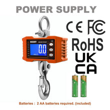 Load image into Gallery viewer, Compact Digital Crane Scale with High-Precision Sensors – 1000kg Capacity