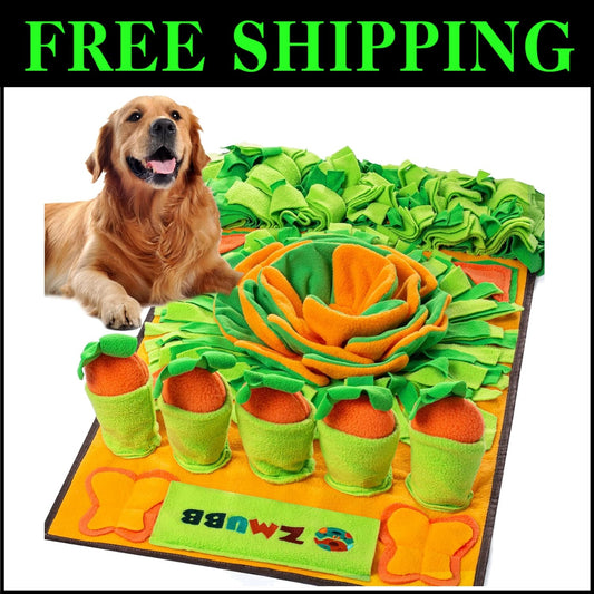 Interactive Snuffle Mat for Dogs - 31''x19'' Slow Feeder Feeding Puzzle Toy