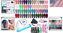 Load image into Gallery viewer, Complete Manicure Set: 32 Gel Nail Polishes &amp; LED Dryer for Home Spa Experience