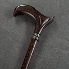 Load image into Gallery viewer, Unique 36 Inch Wooden Walking Stick for Men &amp; Women - Handcrafted and Ergonomic