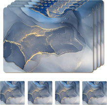 Load image into Gallery viewer, Stylish Heat-Resistant Cork Placemat Set with Round Edges &amp; 4 Matching Coasters