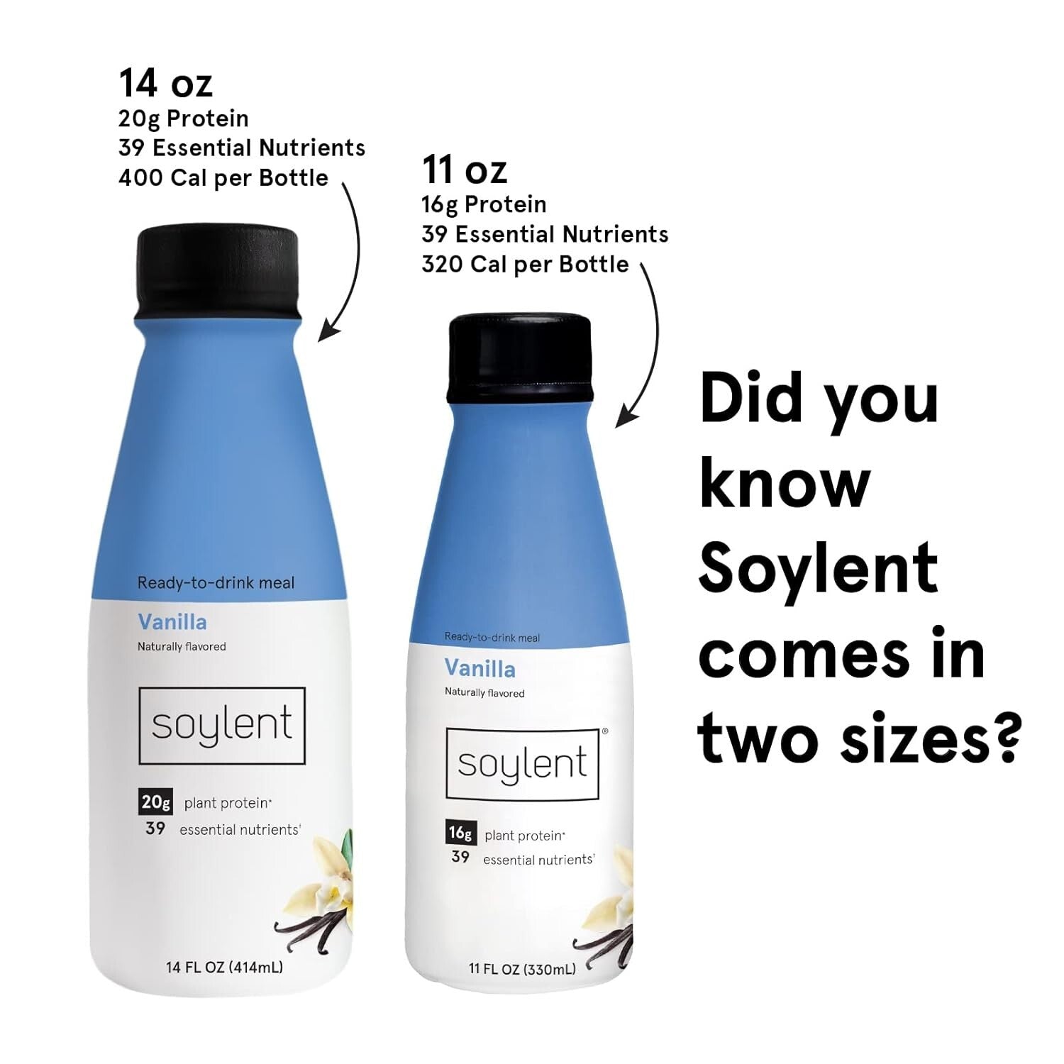 Ready-to-Drink Vanilla Vegan Protein Shake - 36 Pack with 28 Vitamins & Minerals