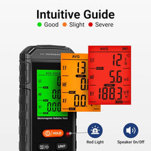 Load image into Gallery viewer, Compact EMF Detector with Tricolor LCD for Home &amp; Office Safety Inspections