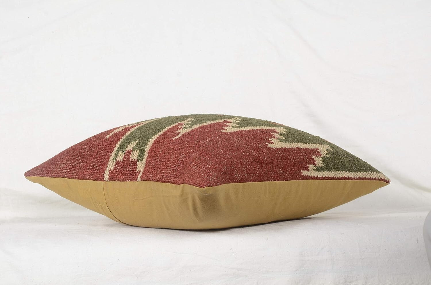 Durable 18x18 Hand Crafted Jute Kilim Cushion Covers - Set of 4 Vintage Style