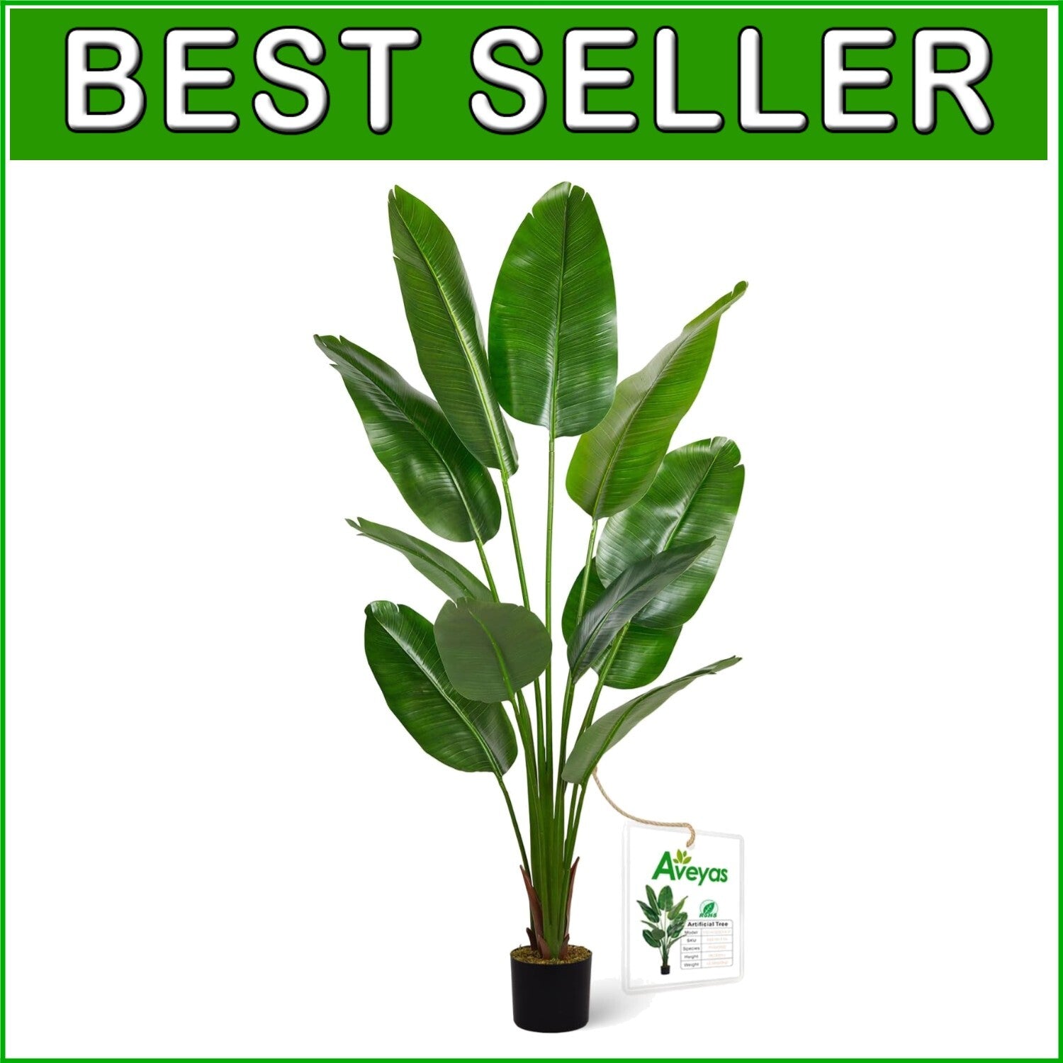 Easy-Care 6ft Artificial Bird of Paradise - Perfect for Indoor & Outdoor