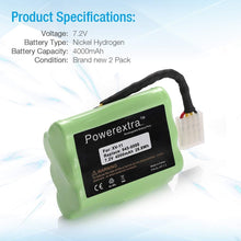 Load image into Gallery viewer, Long-Lasting 7.2V 4000mAh Ni-MH Battery Pack for Neato Robotic Vacuum Cleaners
