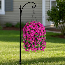 Load image into Gallery viewer, Colorful Faux Silk Hanging Flower Basket - Perfect for Year-Round Outdoor Charm