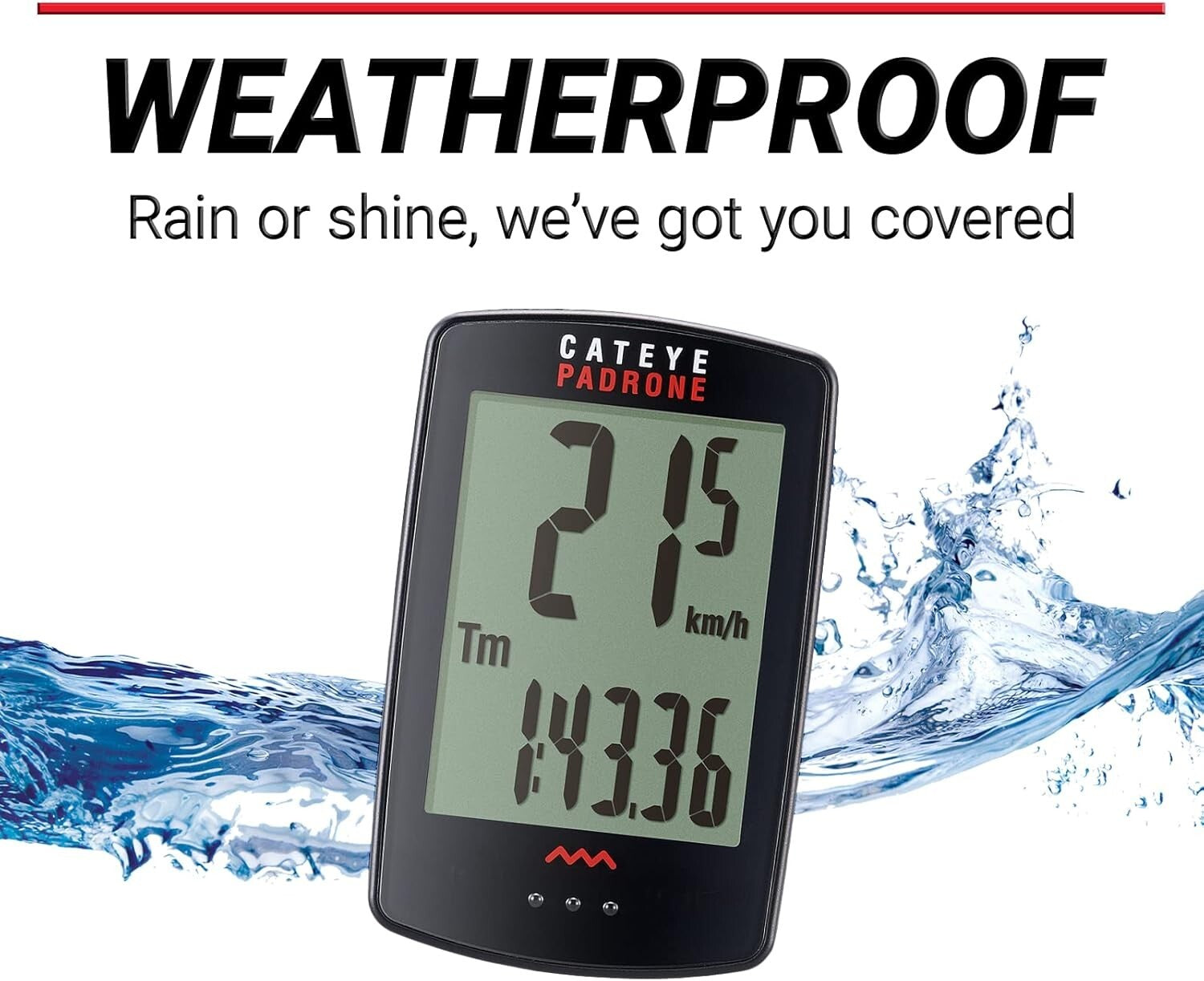 Cycling Computer with Programmable Odometer - Oversized Display for Easy Reading