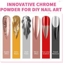Load image into Gallery viewer, Nail Art Made Easy: 48 Color Chrome Powder Set with Applicators Included