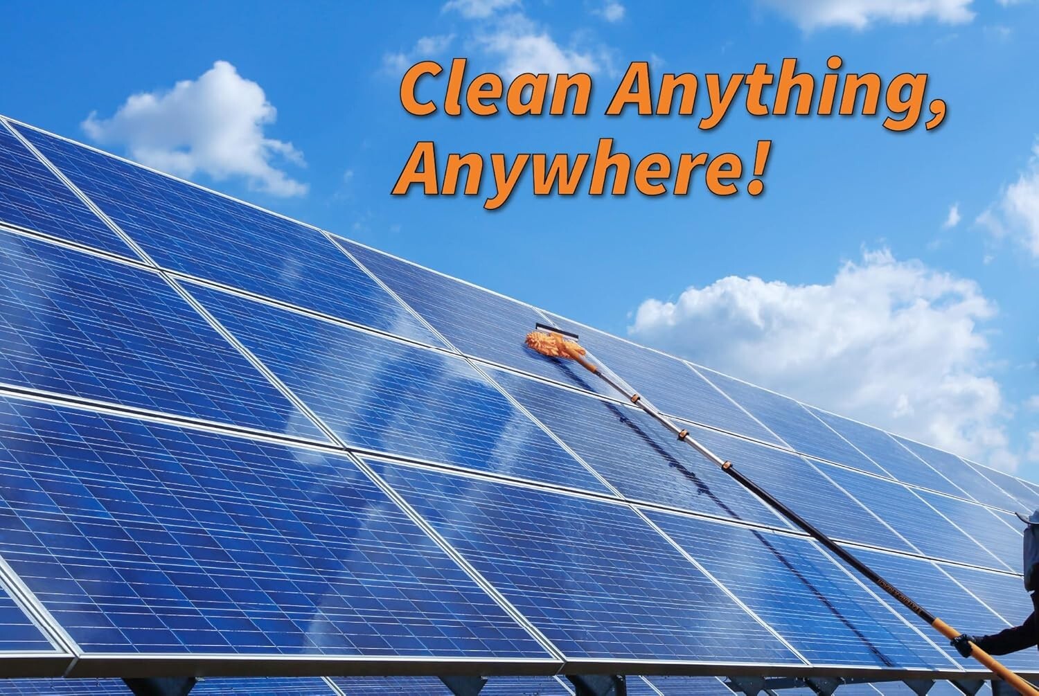 20-Foot Reach Window Cleaning Tool with Adjustable Extension Pole - Eco-Friendly