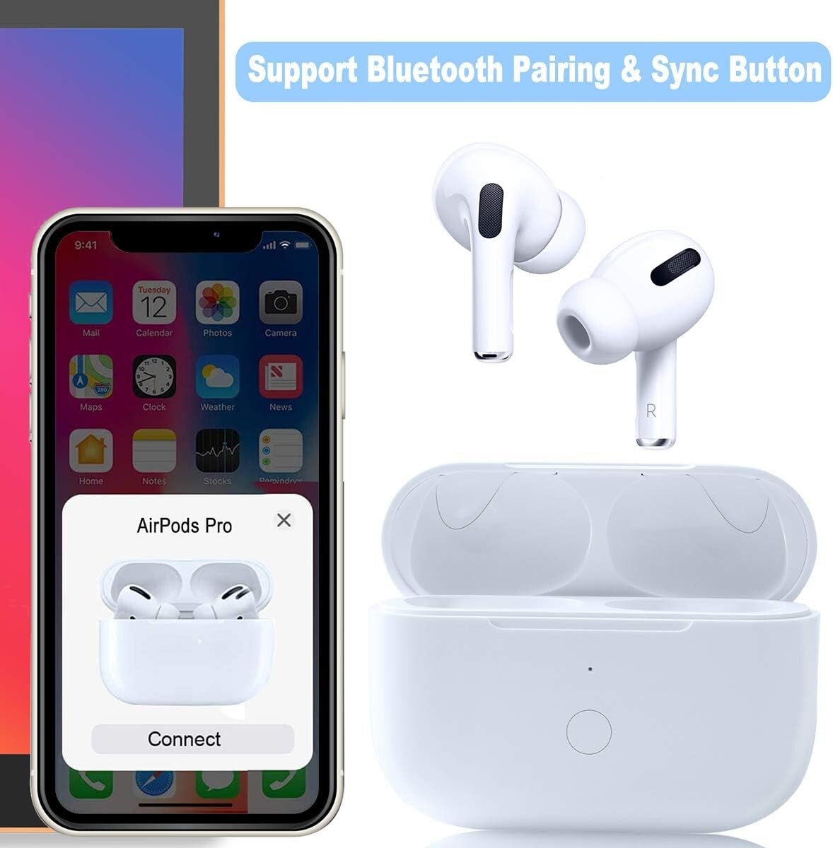 All-in-One Wireless AirPod Pro 1st & 2nd Charging Case - Lightweight & Efficient