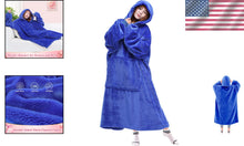 Load image into Gallery viewer, Thick Flannel Wearable Blanket Sweatshirt - Perfect Gift for All Occasions
