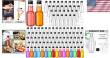 Load image into Gallery viewer, 120-Pc Mini Liquor Bottles - Airtight Shot Bottles with Funnels for Events