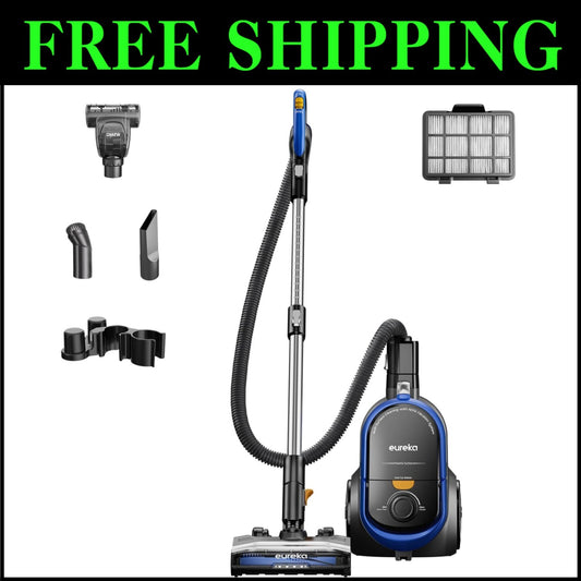 Ultimate Household Vacuum: Bagless Canister with HEPA Filter & 99.9% Filtration