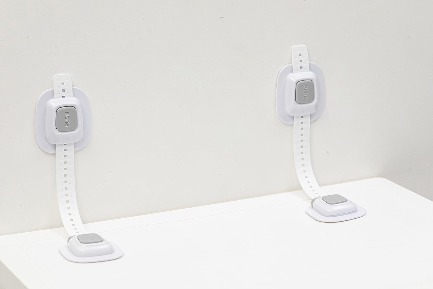 Anti Tip Furniture Wall Anchors for Toddlers - Damage-Free Installation, 4 Pack