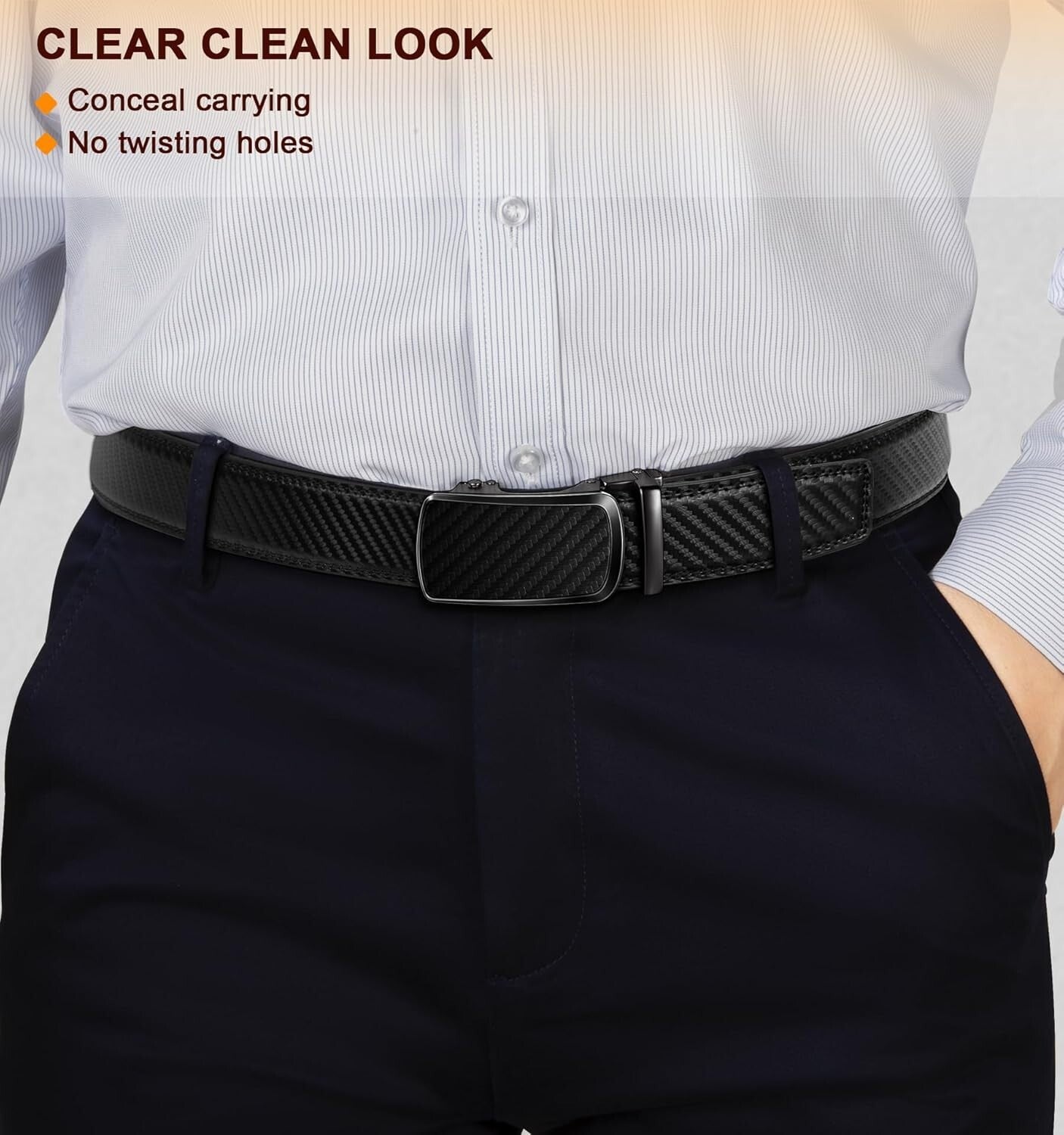 Exclusive Men's Leather Ratchet Belt Set - Adjustable, Durable, Gift-Ready!