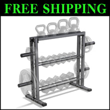 Load image into Gallery viewer, Heavy-Duty Fitness Equipment Storage Rack - Elegant Design with Floor Protection