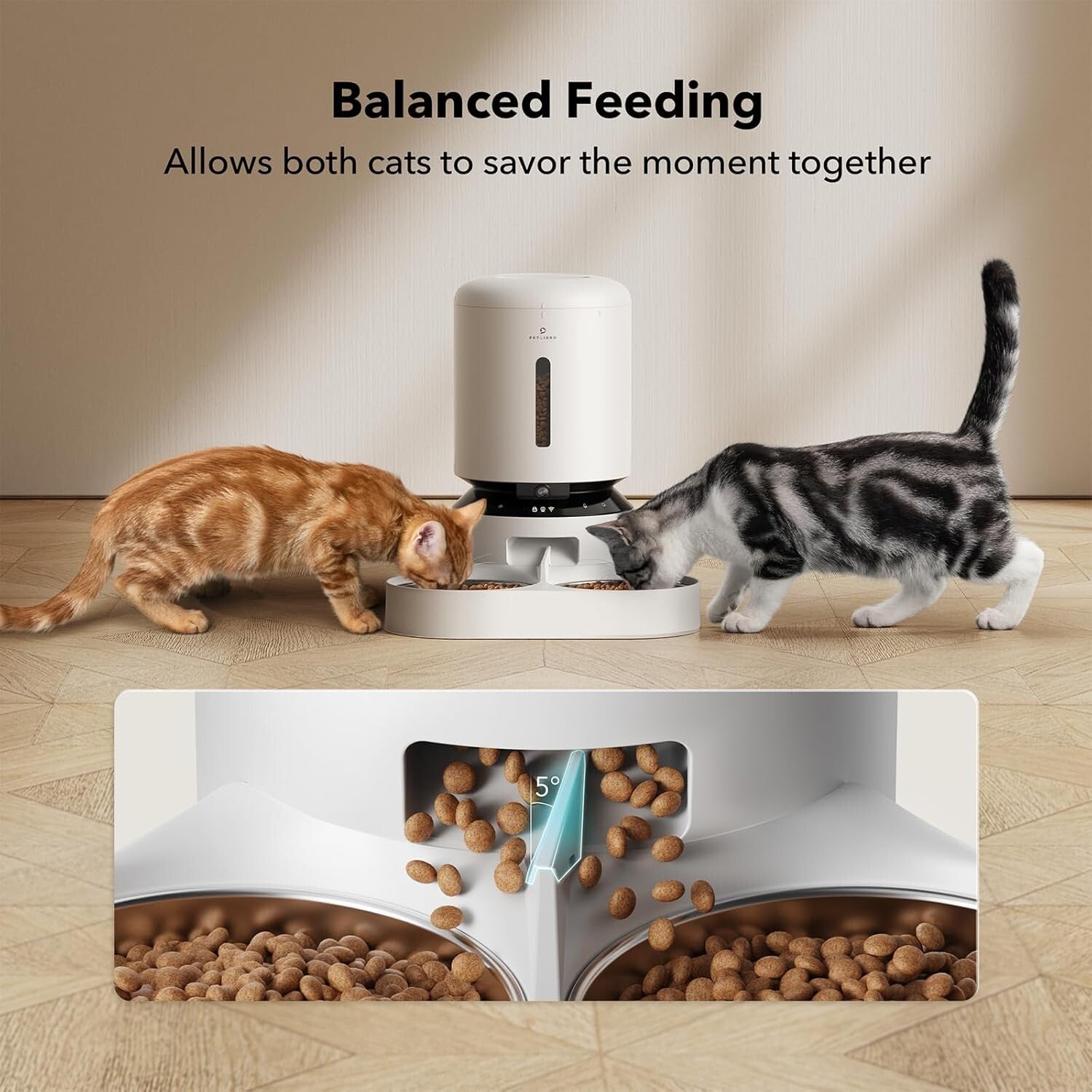 Automatic Feeder with Night Vision Camera - Watch & Feed Your Pets Remotely