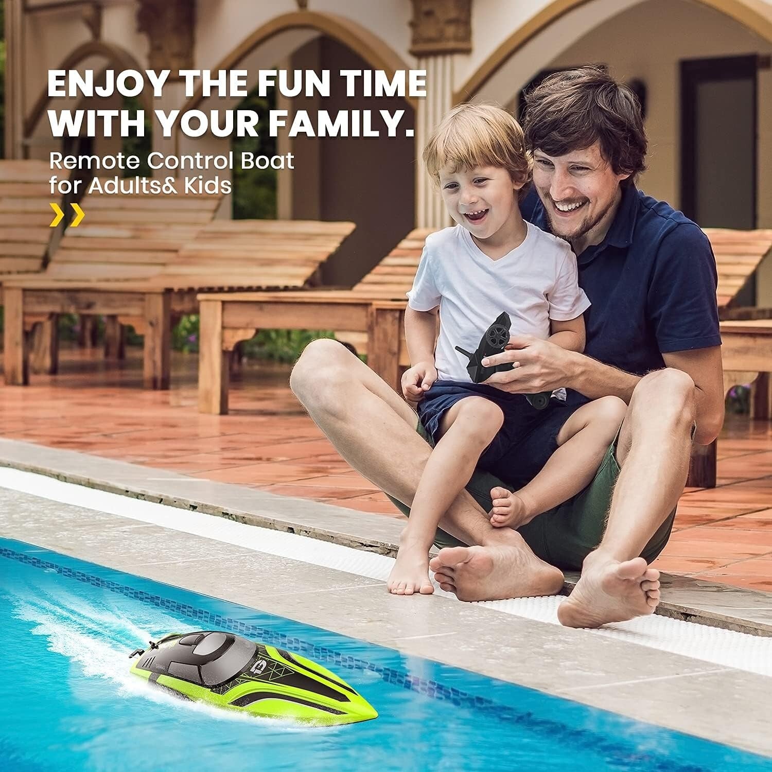 2.4GHz Racing RC Boat - Self-Righting & Auto-Pilot Mode for Ultimate Fun