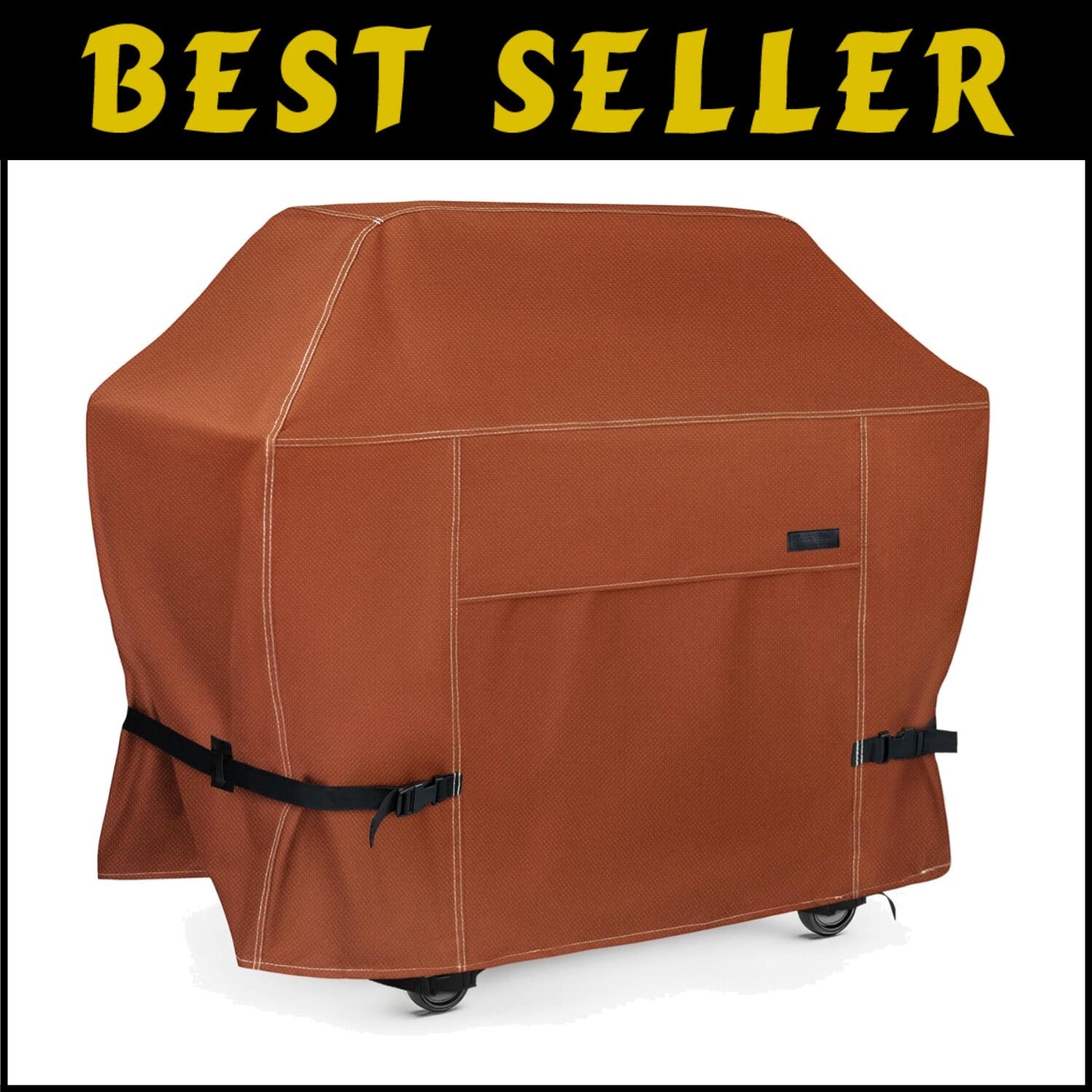 Premium Heavy-Duty 64 Inch Gas Grill Cover with Air Vent & Double Stitching