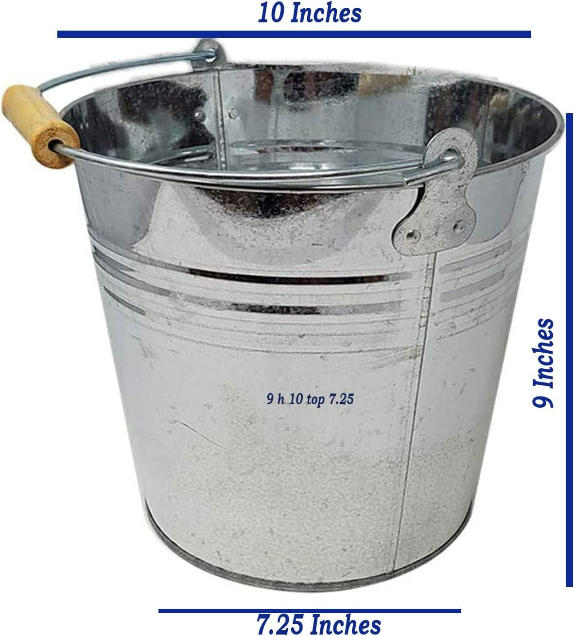 Versatile 3-Pack Metal Buckets - Ideal for Ice, Beer, or Retro Gift Baskets