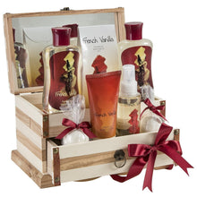 Load image into Gallery viewer, Elegant Wooden Jewelry Box with Vanilla Bath Products – Ideal for All Occasions