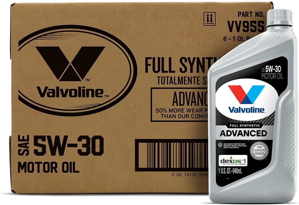 6 QT Case of SAE 5W-30 Full Synthetic Motor Oil for Optimal Engine Performance