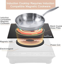 Load image into Gallery viewer, 1800W Gold Induction Cooktop - Portable Countertop Burner for Effortless Cooking
