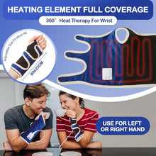 Load image into Gallery viewer, Ergonomic Heating Pad for Wrist Pain - Full Coverage, Timer &amp; Digital Control
