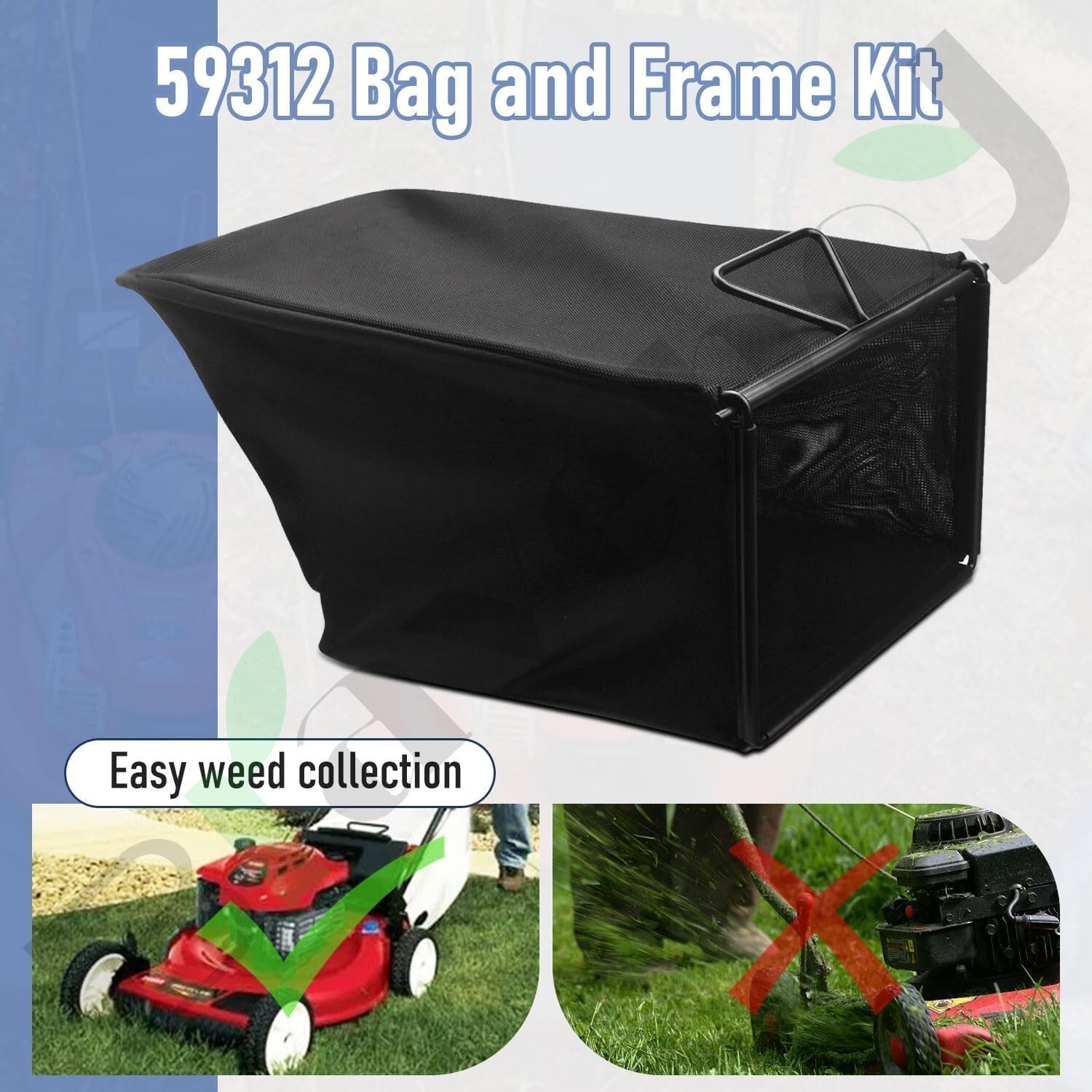 Lightweight 59312 Bag and Frame Kit for Toro 22" Recycler Models 20332-20338