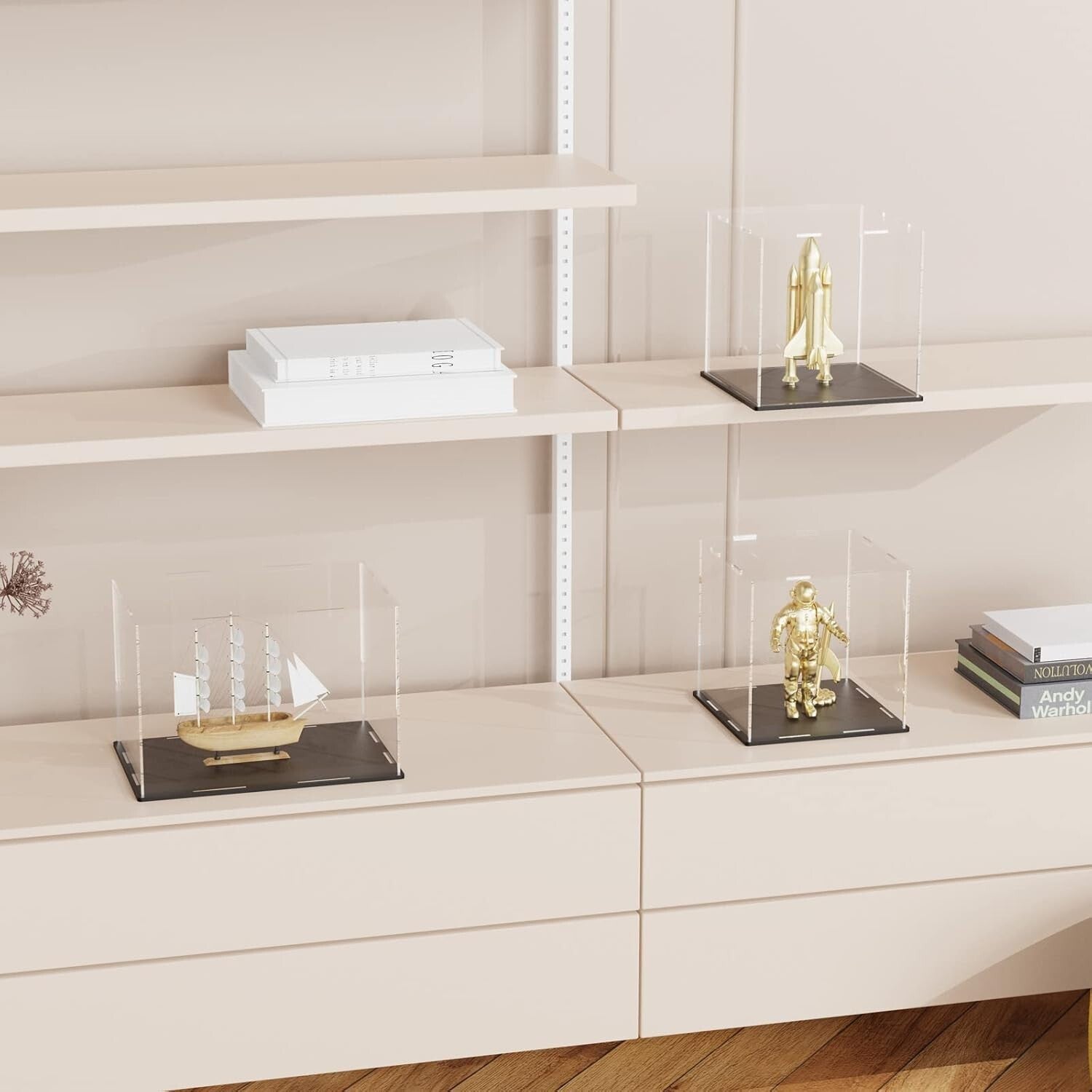 Clear Acrylic Display Box (14.5" x 11" x 4") for Coins, Cards, and Collectibles