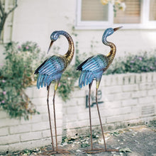 Load image into Gallery viewer, Nestled Elegance: Set of 2 Lifelike Garden Crane Statues - Durable Outdoor Decor